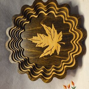 Beautiful Laser Cut Trinket Dish With A Maple Leaf In The Middle